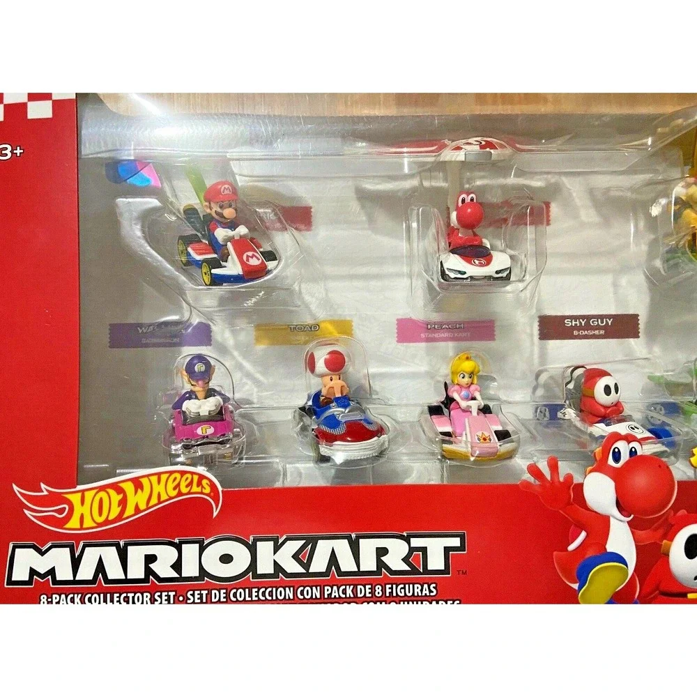 MARIO KART Hot Wheels 2020 8-Pack Die-Cast Collector Set Bowser Waluigi‎